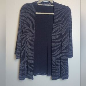 Chicos Travelers Open Cardigan Size 1 Medium